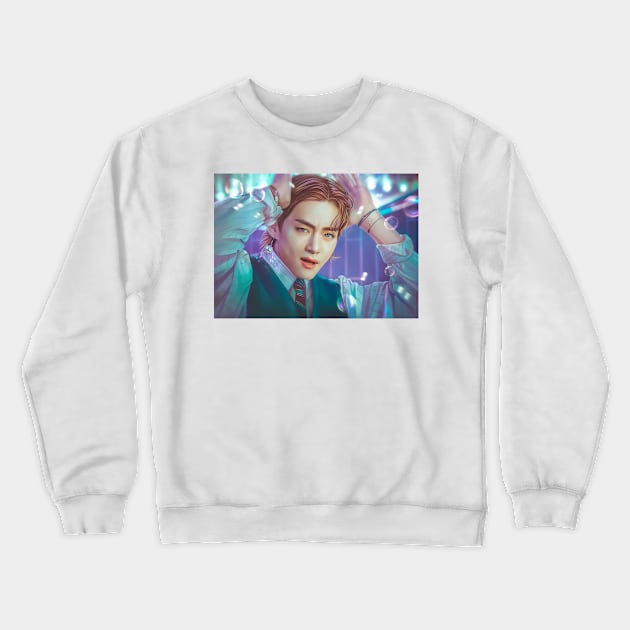 Taehyung Crewneck Sweatshirt by EllenDrawings